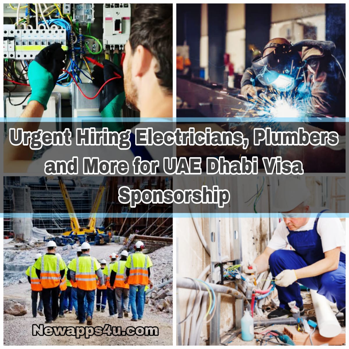 Urgent Hiring: Electricians, Plumbers, & More for Abu Dhabi UEA Visa Sponsorship