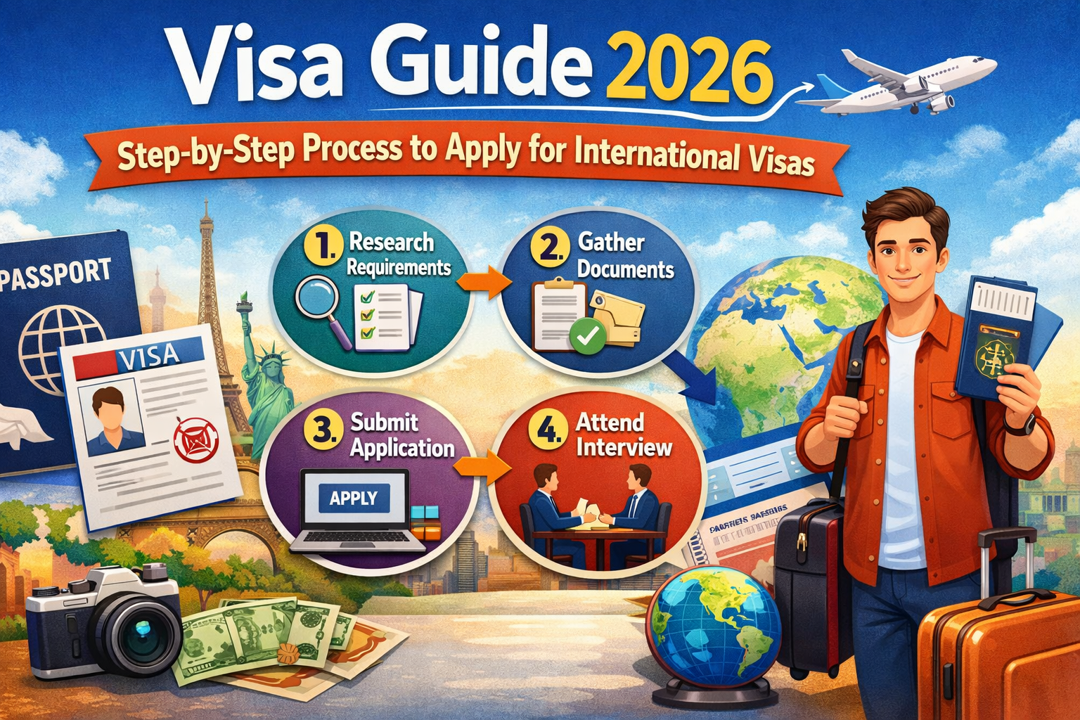 Visa Guide 2026 Step-by-Step Process to Apply for International Visas