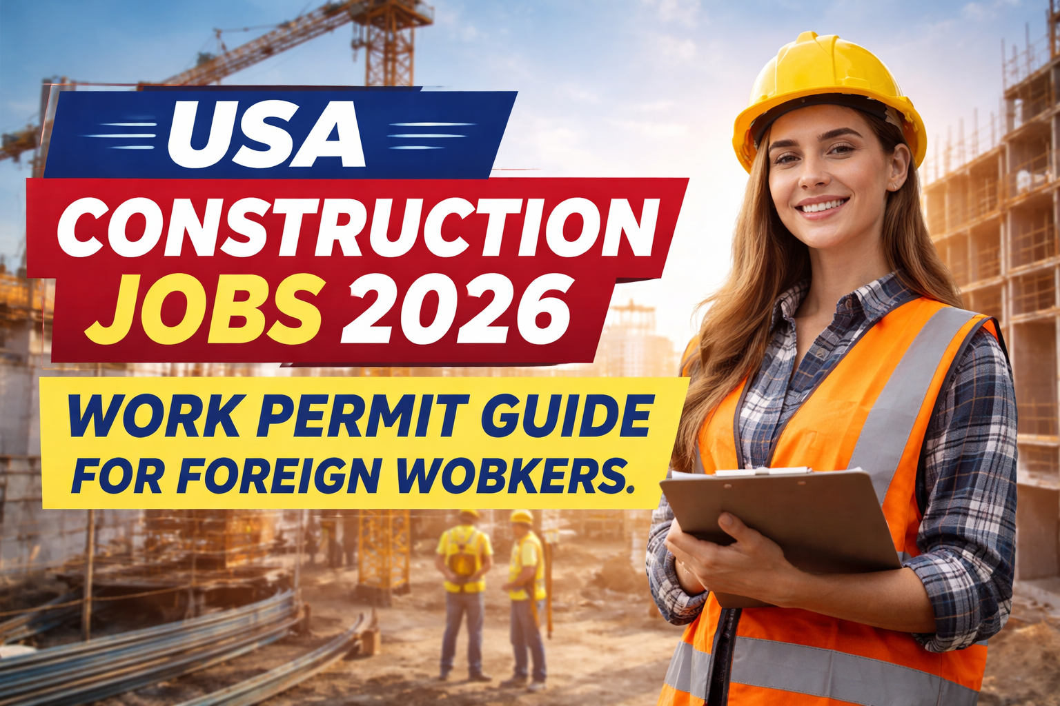 Construction Jobs In USA With Work Permit Guide
